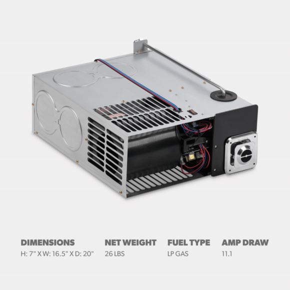 Dometic™ DFMDH35111 RV Furnace – 35,000 BTU – LP Gas – Bottom Discharge – 12V DC
